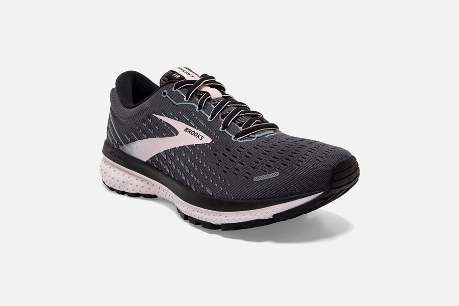 Brooks Ghost 13 Road Running Shoes Womens - Black/Pink - CENOF-3248